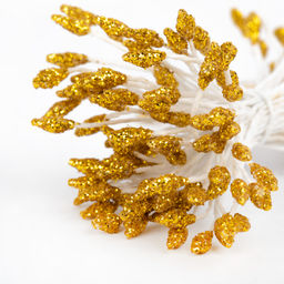 Blumentag Тычинки для искусственных цветов TIC/M-2 10 х 85 шт под золото/gold фото 5