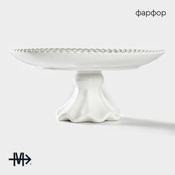 Подставка для тортов и десертов Magistro «Лакомка», d=30 см, фарфор