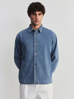 Джинсовая рубашка / Zarina  фото 3