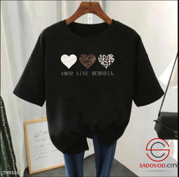 Футболка женская с рисунком (сердца)