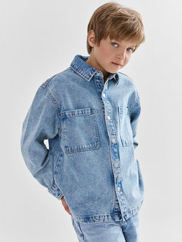 Куртка джинсовая для мальчиков оверсайз - Mark formelle фото 2