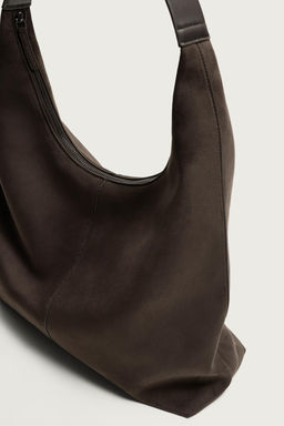 BOLSO SHOPPER LISO / Marr?n - Zara фото 6