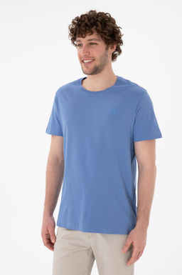 Erkek Regular Fit Bisiklet Yaka Koyu Mavi Basic Ti__rt Sepette S_rpriz _ndirim - U.s. polo assn фото 4