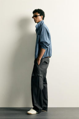 CAMISA RELAXED FIT CUADROS CREMALLERA / Azul - Zara фото 4