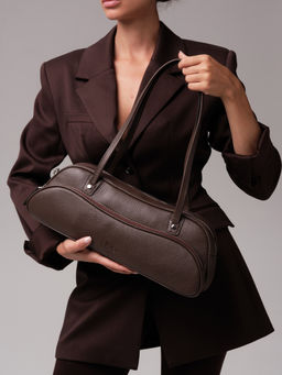 Кожаная сумка Roxy DBR 31186 коричневый торф