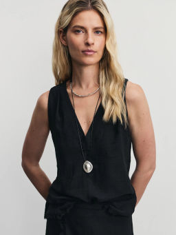 Блузка-топ с бахромой / Zarina