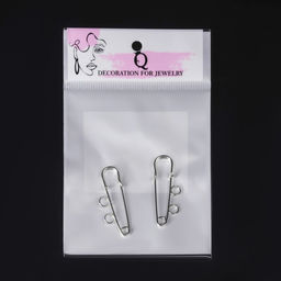 Булавка для подвесок PO-035 №01, 2 шт. 3.5×0.5 см, цвет серебро