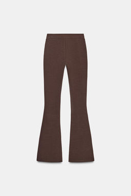 PANTAL?N FLARE INTERLOCK / Marr?n