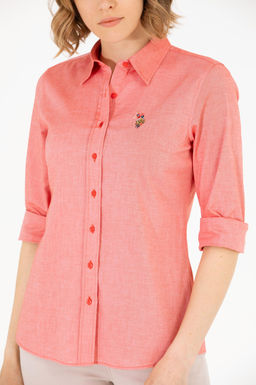 Рубашка женская красная Uzunkol Basic - U.s. polo assn фото 6