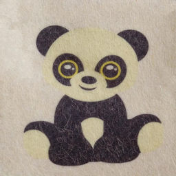 Цена за 2 шт. Шапка для бани, с принтом «Панда», полиэфир 70%, шерсть 30%, детская, «Добропаровъ»