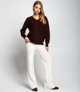 Джемпер #КТ8208, шоколадный - Dommod фото 4