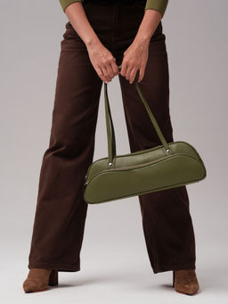 Кожаная сумка Roxy DBR 31186 зеленая водоросль фото 7