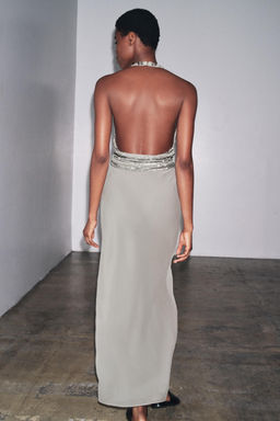 LONG EMBROIDERED DRESS - Zara фото 3