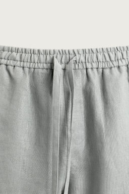 PANTAL?N RELAXED FIT 100% LINO / Gris claro - Zara фото 13