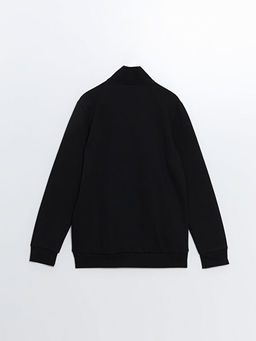 Dik Yaka Uzun Kollu Erkek Fermuarl? Sweatshirt - Waikiki фото 2