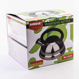 352-1 Чайник со свистком 3 л нерж/ст/пластик (х12) - Mayer&boch фото 4