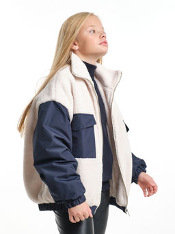 Джемпер Тедди на молнии 33-8231 касар/синий - Mini maxi фото 5