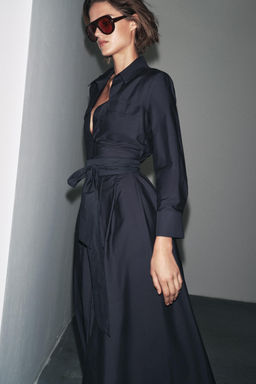 ZW COLLECTION POPLIN SHIRT DRESS - Zara фото 2