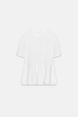 PEPLUM T-SHIRT - Zara фото 8