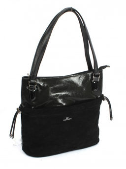 Сумка женская иск/кожа+нат/замша GT-MAQ 63109GY, 1отд+карм/пер, черный SALE 202555 - Adelia фото 6