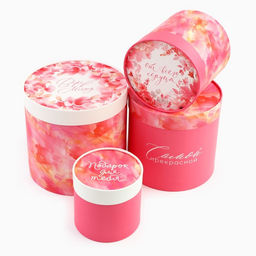 Набор шляпных коробок 4 в 1 «Для тебя», 12×12×12 - 20×20×20 см