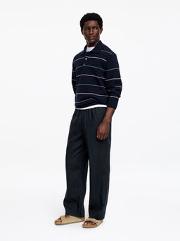Pantalones de lino holgados - H&m фото 7