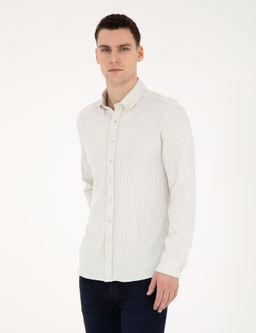 Рубашка Pierre Cardin Slim Fit зеленая
