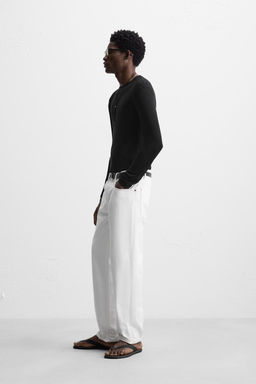 SEMI-SHEER LYOCELL T-SHIRT - Zara фото 4