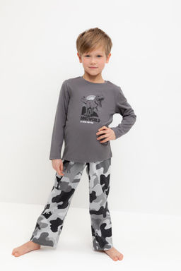 К 1600/железо,камуфляж с динозаврами пижама для мал