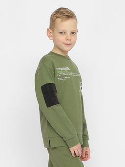 CWJB 63348-37-341 Джемпер для мальчика,зеленый