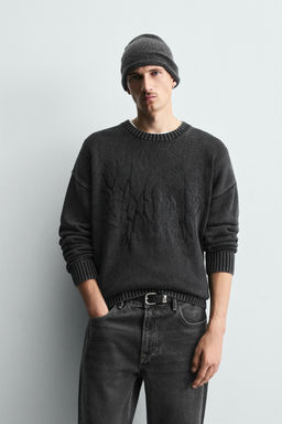 WASHED EMBROIDERED SWEATER - Zara фото 2