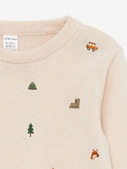 Bisiklet Yaka Uzun Kollu Erkek Bebek Triko Kazak - Waikiki фото 2