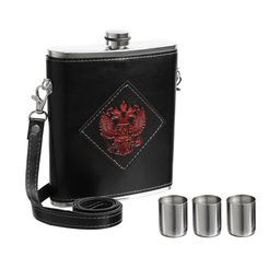 Фляжка Герб, нержавеющая сталь, 540 мл, 18 oz