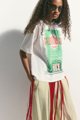 Camiseta oversize estampada - H&m фото 5