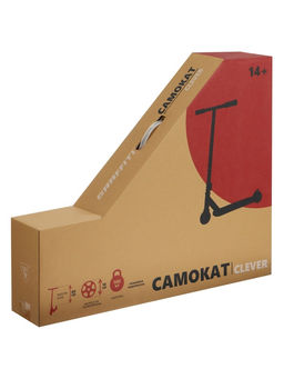 Самокат трюковой GRAFFITI Clever 24, колёса PU 100 мм, резьбовая компрессия, ABEC 9 Chrom, красный