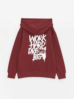 Rahat Kal?p Bask?l? Erkek ?ocuk Hoodie ve E?ofman Alt? - Waikiki фото 3