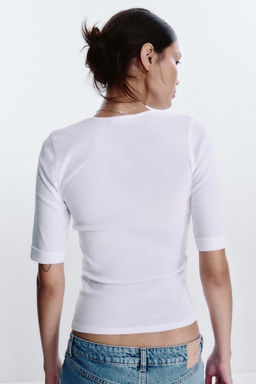 FADED COTTON T-SHIRT - Zara фото 23