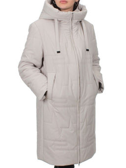 1073 LT. BEIGE Пальто зимнее облегченное женское (холлофайбер 150 гр.)