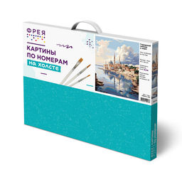 ФРЕЯ PNB/PL-366 Набор для раскрашивания по номерам 50 х 40 см Городской пейзаж у моря