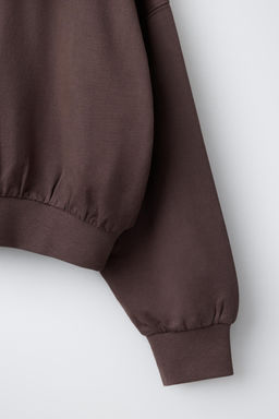 SUDADERA CAPUCHA TEXRO RELIEVE / Marr?n - Zara фото 5