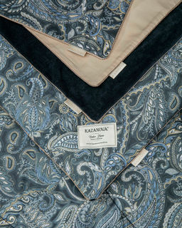 Маркос (индиго бежевый) АВС Cotton комплект - Kazanov.a. фото 6