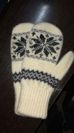 Варежки женские "Звезда с зигзагом" 3009-4