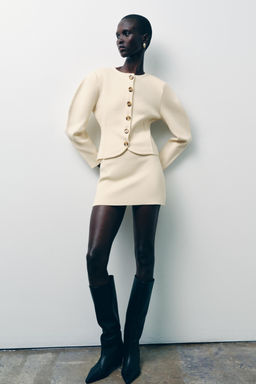 KNIT MINI SKIRT