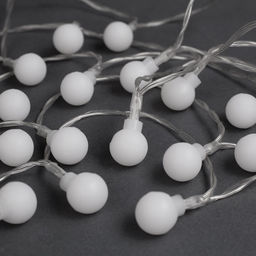 Гирлянда Нить 3 м с насадками Шарики, IP20, прозрачная нить, 20 LED, батарейки AAх3 (нет в комплекте), свечение мульти - Luazon lighting фото 4