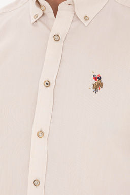 Мужская базовая рубашка с длинным рукавом Stone - U.s. polo assn фото 14