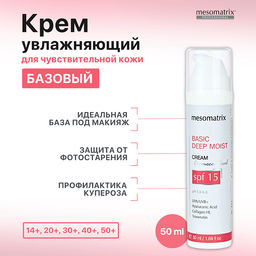 BASIC DEEP MOIST SPF 15, крем дневной для лица и век увлажняющий с УФ мультифильтром НОВИНКА!!! - Mesomatrix фото 2