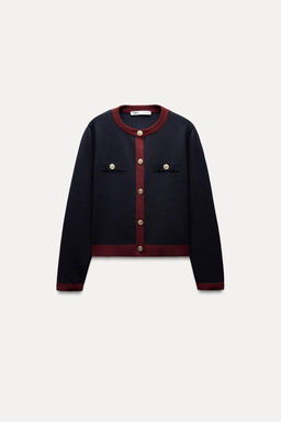 KNIT JACKET WITH GOLD BUTTONS - Zara фото 15