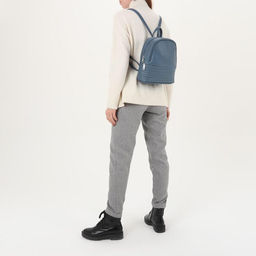 Рюкзак молодёжный, отдел на молнии, цвет синий - Simaland фото 5