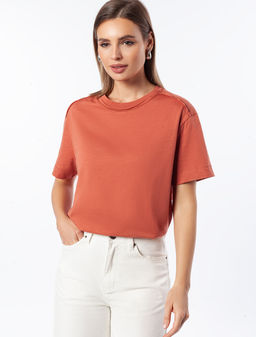 VILATTE / Футболка из фактурного полотна из 100% хлопка