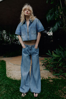 JEANS Z1975 WIDE LEG TIRO ALTO / Azul medio
